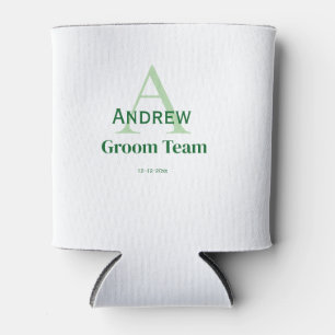 Porta-lata padrinhos de casamento personalizados do grupo mon