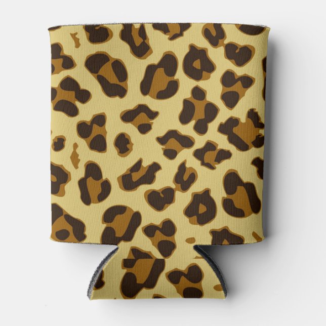 Porta-lata Padrões de impressão de animais leopardo lata/fras (Frente)