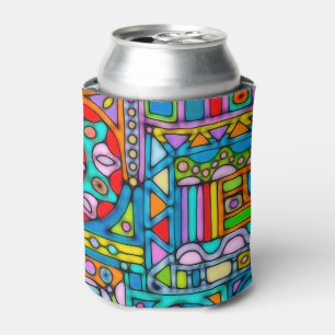 Porta-lata Padrões De Mão E Digitalmente Pintados Art 53°