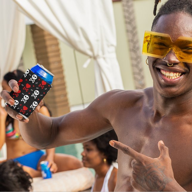 Porta-lata Padrões de pele assustadora de perigo (can cooler)