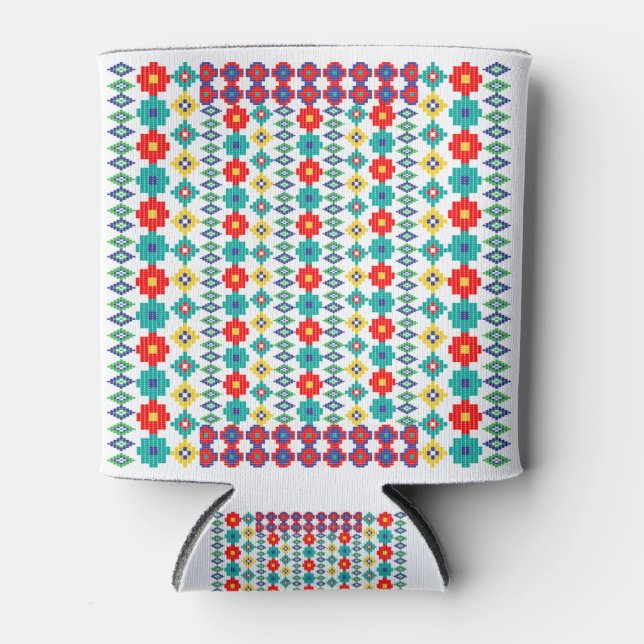 Porta-lata Padrões Perler Bead (Frente)