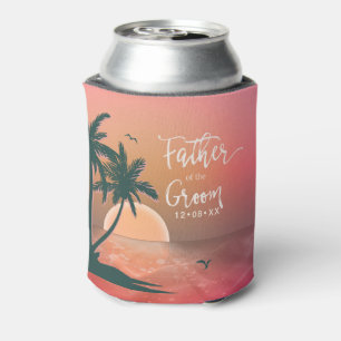 Porta-lata Pai da Ilha Tropical do Groom Pink ID581