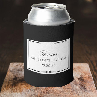 Porta-lata Pai da Noiva Clássica Personalizada do Groom