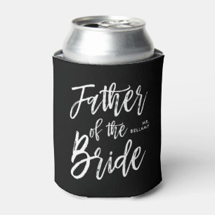 Porta-lata Pai da Noiva   Estilo de Letra Personalizado para 
