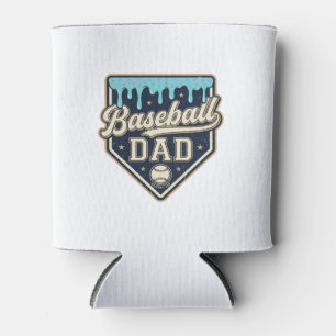 Porta-lata Pai de Beisebol Gotejando Home Plate Vintage Desen