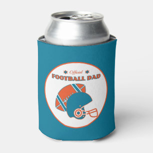 Porta-lata Pai de futebol amantes da colheita de laranja azul