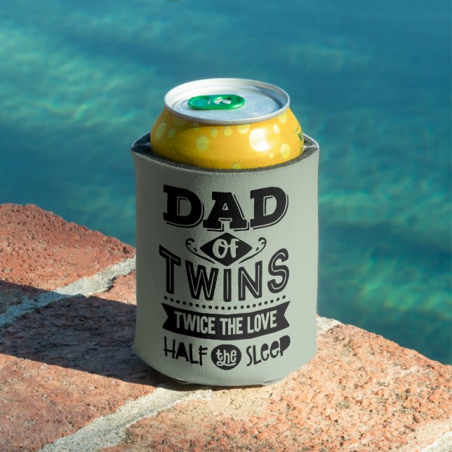Porta-lata Pai de gêmeos duas vezes o amor metade do sono (Piscina in situ)
