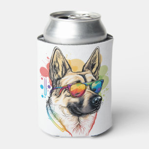 Porta-lata Pai de Pop de arte colorida Mãe Cachorro