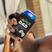 Pai 'GAMER' Colorido Divertido Personalizado