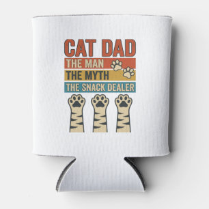 Porta-lata Pai Gato O Revendedor de Lanche Camisa Vintage Ama