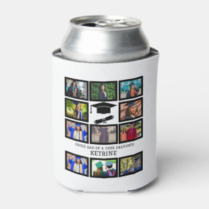 Porta-lata Pai orgulhoso personalizado da colagem de fotos do