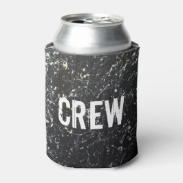 Porta-lata Paint Splatter CREW | Carvão e Branco
