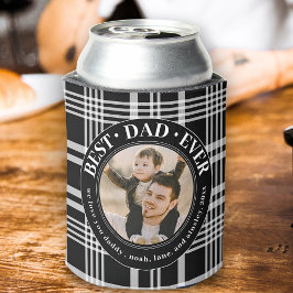 Porta-lata Pais de Fotografias Personalizadas da Xadrez de Bu