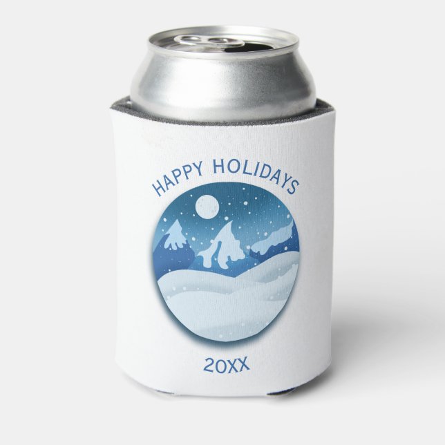 Porta-lata Paisagem Congelada Pacífica Personalizada (Can Back)