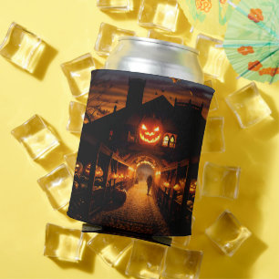 Porta-lata Paisagem de Halloween Cinco