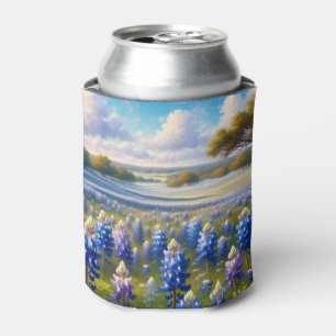 Porta-lata Paisagem de Prado de Bluebonnet do Texas