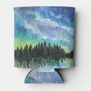 Porta-lata Paisagem noturna de Aquarela, Via Látea