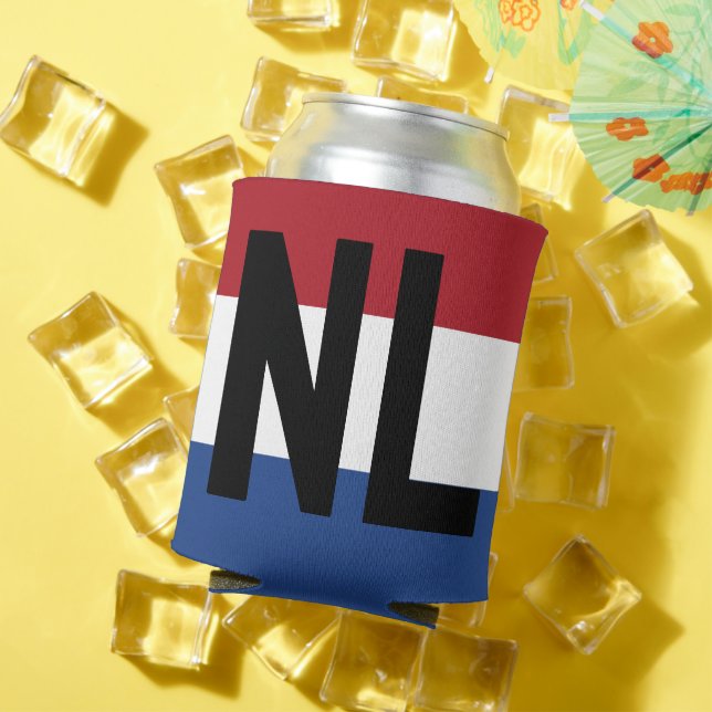 Porta-lata Países Baixos - bandeira e abreviatura (Verão in situ)