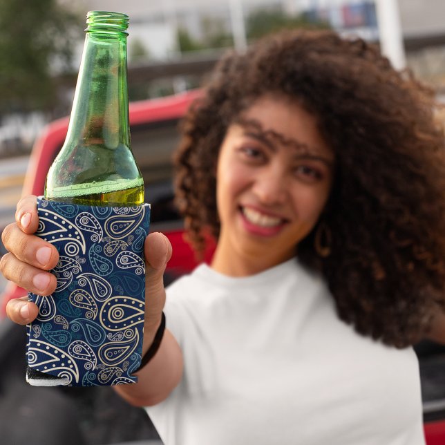 Porta-lata Paisley Pattern (paisley can cooler)