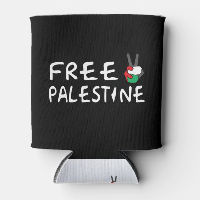 Porta-lata Palestina livre (Frente)