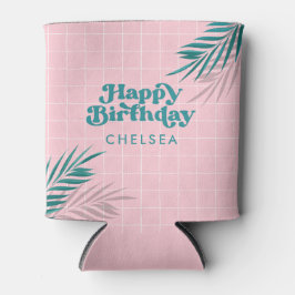 Porta-lata Palma de Piscina Moderna Rosa Sai Aniversário