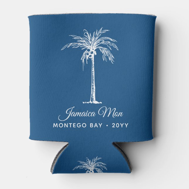 Porta-lata Palmeira Tropical Personalizada (Frente)