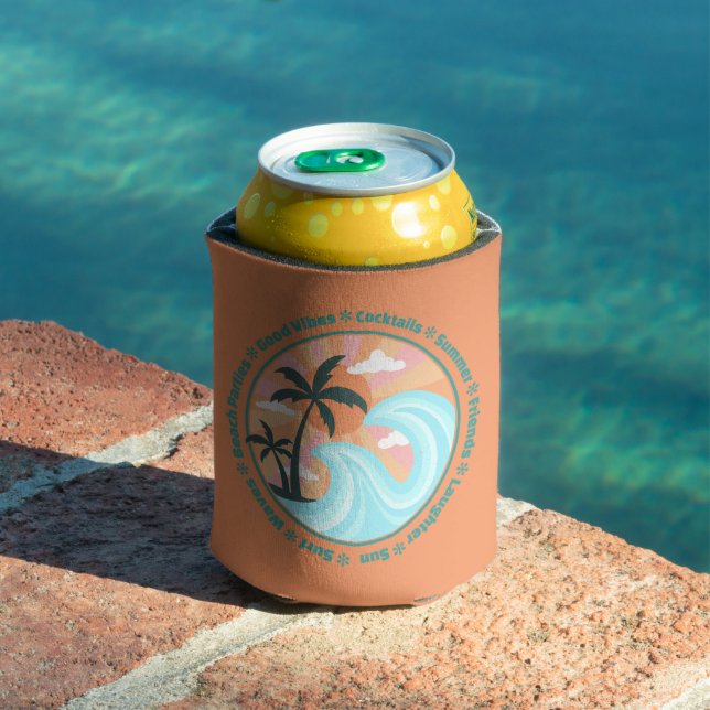 Porta-lata Palmeiras tropicais das ilhas havaianas (Piscina in situ)