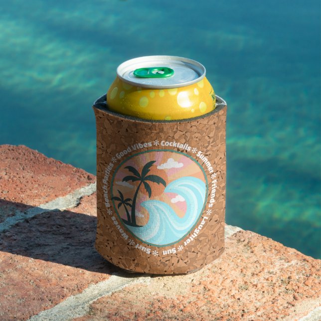 Porta-lata Palmeiras tropicais das ilhas havaianas (Piscina in situ)