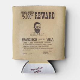 Porta-lata Pancho Villa 🔥 General mexicano Herói