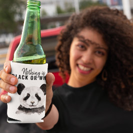 Porta-lata Panda Negra E Branca Moderna Engraçada Com Citação