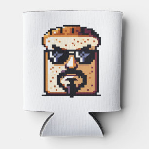 Porta-lata Pão Sério - Caráter Retroativo Engraçado da Arte P