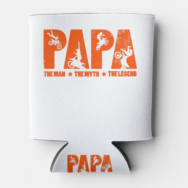 Porta-lata Papa O Homem A Lenda Motocross (Frente)
