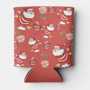 Porta-lata Papagaio de Natal Tropical do Papai Noel