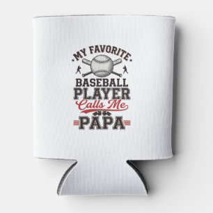 Porta-lata Papai de Beisebol Desenho Vetorial de Gravação Vin