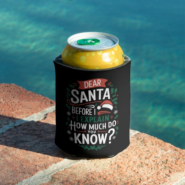 Porta-lata Papai Noel Antes de Eu Explicar Quanto Você Sabe (Piscina in situ)