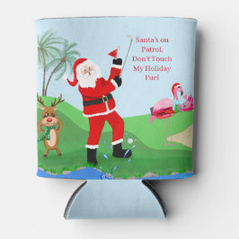 Porta-lata Papai Noel no Campo de Golfe com Coquetel Natal Di