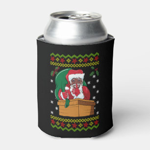 Porta-lata Papais noeis afro-americanos no Natal