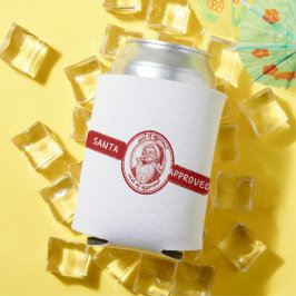 Porta-lata Papais noeis Aprovados, carimbo de Natal, alegria 