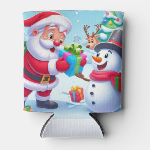 Porta-lata Papais noeis bonitos e bonitão