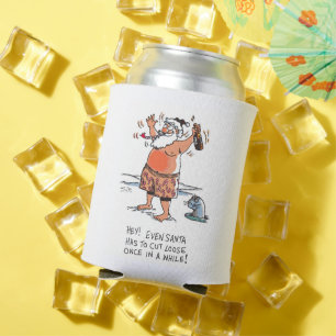 Porta-lata Papais noeis de bebado podem resfriar