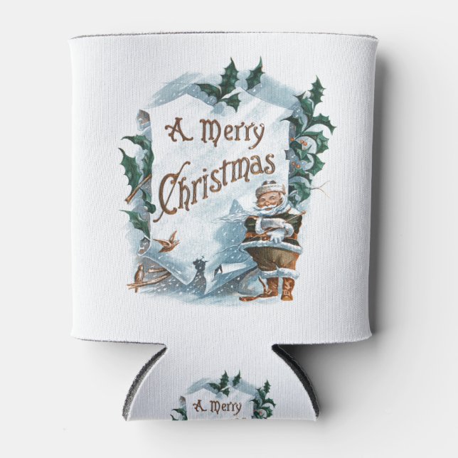 Porta-lata Papais noeis de Natal (Frente)