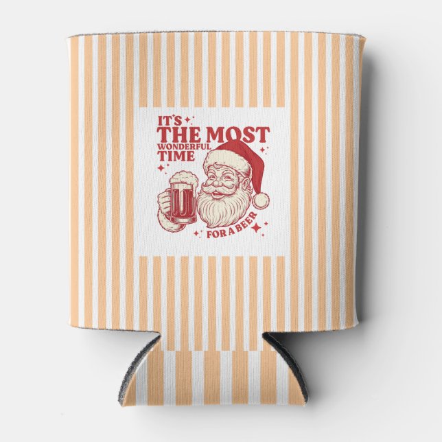 Porta-lata Papais noeis retrorreflectores stripteados O Tempo (Frente)