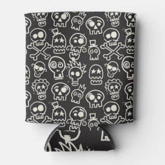 Porta-lata Papel de parede branco preto esmaecido