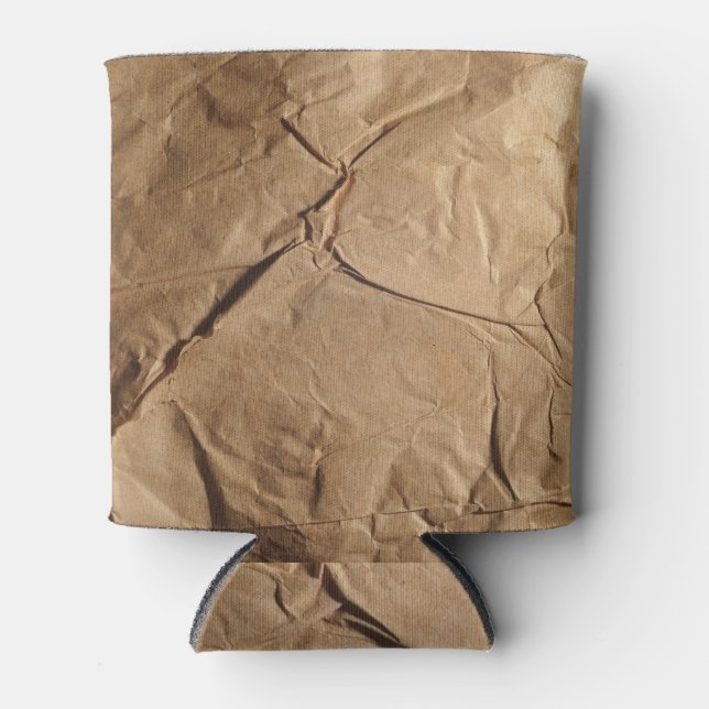 Porta-lata Papel de reciclado: Textura Ecológica. (Frente)