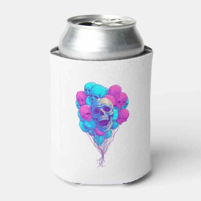 Porta-lata Para cima e para baixo � crânio flutuante engraçad (Can Front)