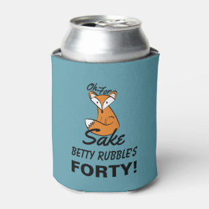 Porta-lata Para Fox Sake aniversário de 40 anos Personalizad