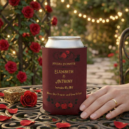 Porta-lata Para Sempre Encantado Casamento Personalizado Marr