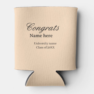 Porta-lata Parabéns graduado nome universidade turma de 20XX