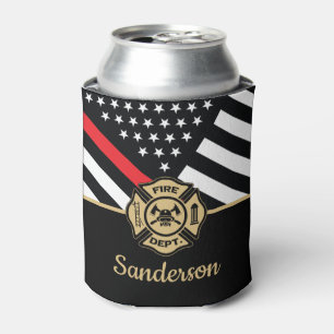 Porta-lata Parabéns por Sinalizador Fino de Linha Vermelha do