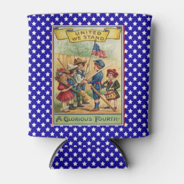 Porta-lata Parada de Crianças Quarta Bandeira Patriótica de j